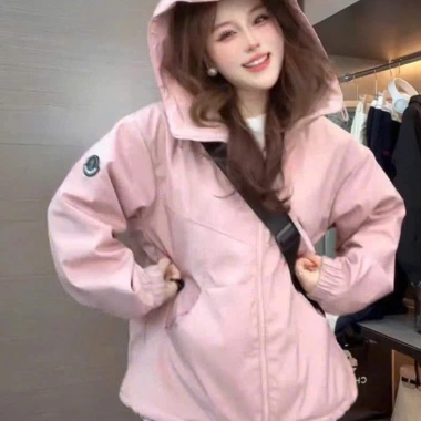 Áo khoác gió NAD nữ form rộng có mũ unisex chống nắng chống gió croptop ulzzang giá 199.000 VND
