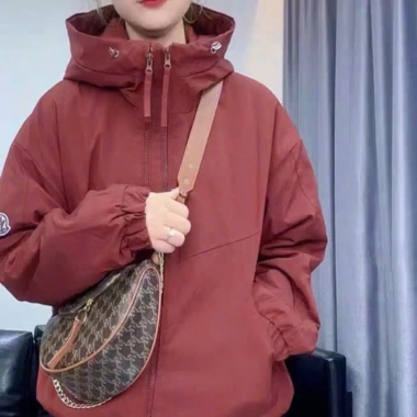 Áo khoác gió NAD nữ form rộng có mũ unisex chống nắng chống gió croptop ulzzang giá 199.000 VND 3