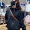 Áo khoác gió NAD nữ form rộng có mũ unisex chống nắng chống gió croptop ulzzang giá 199.000 VND 4