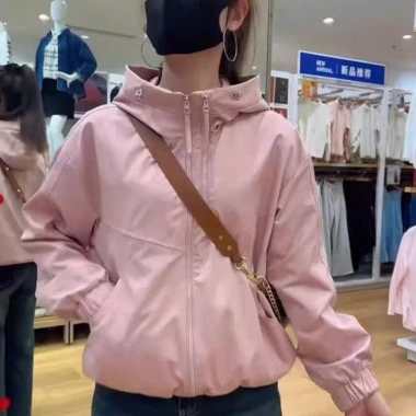Áo khoác gió NAD nữ form rộng có mũ unisex chống nắng chống gió croptop ulzzang giá 199.000 VND 9