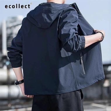 Áo Khoác Gió Nam ECOLLECT G19 Có Mũ Chống Gió Trượt Nước Nhẹ Full Zip Size M-3XL Giá 189.000 VND 4