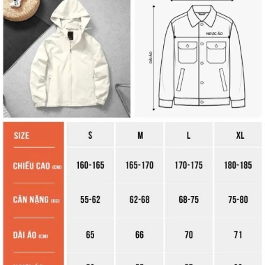 Áo khoác gió nam H2T chống nước, giữ ấm, vải CITY SHELL 1.922 – 5 màu, giá chỉ 522.500₫ 8