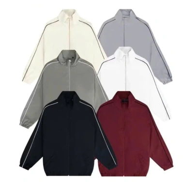 Áo khoác gió nam nữ 2 lớp viền sọc vai, chống nước, chống UV, thời trang cao cấp K05 chỉ 139k