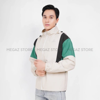 Áo khoác gió nam nữ Megaz 2 lớp phối màu, chống nước, cản gió - 199.000₫