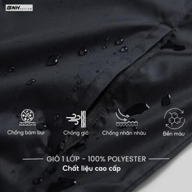 Áo khoác gió nam thể thao GNH Active AKG24.050, có mũ, chống bụi gió, polyester bền màu - Giá chỉ 174.500₫ 3