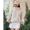 Áo khoác gió nữ 2 lớp lót lụa, 2 túi ngoài, khóa cách điệu cổ - mẫu 2.025 giá ưu đãi 119k 9