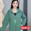 Áo khoác gió nữ 2 lớp thời trang 2.025 – Vải tráng bạc chống nước, in chữ ngực, 12 màu, size 38‑75kg 3