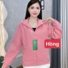 Áo khoác gió nữ 2 lớp thời trang 2.025 – Vải tráng bạc chống nước, in chữ ngực, 12 màu, size 38‑75kg 5