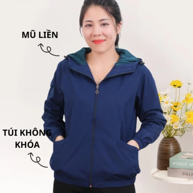 Áo Khoác Gió Nữ AHOA 2 Lớp Giữ Nhiệt, Chống Bụi Cản Gió - Giá 159.000 VNĐ