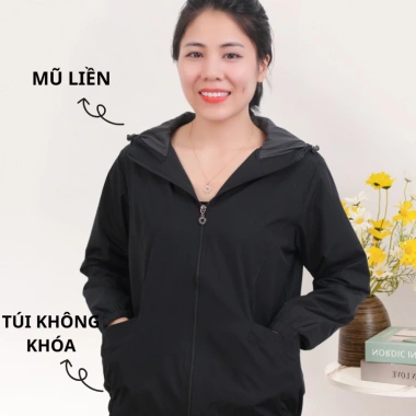 Áo Khoác Gió Nữ AHOA 2 Lớp Giữ Nhiệt, Chống Bụi Cản Gió - Giá 159.000 VNĐ