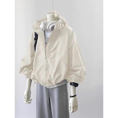 Áo khoác gió nữ croptop chất gió ô ly trơn, dây rút, Unisex N25 - Giảm giá 235k 6 Áo khoác gió nữ croptop chất gió ô ly trơn, dây rút, Unisex N25 - Giảm giá 235k 6