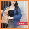 Áo khoác gió nữ lót lông cừu vải nano tráng bạc chống nước, gió, bám bụi, túi zip - 102k