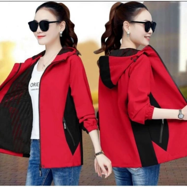 Áo khoác gió nữ lót lưới thời trang cao cấp mẫu pha - Vải nano tráng bạc chống nước, gió siêu cấp 105.000₫