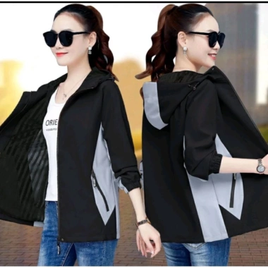 Áo khoác gió nữ lót lưới thời trang cao cấp mẫu pha - Vải nano tráng bạc chống nước, gió siêu cấp 105.000₫