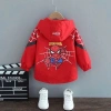 Áo Khoác Gió Siêu Nhân Nhện Cho Bé Trai 14-35kg Chống Nước Tráng Bạc 105k 7