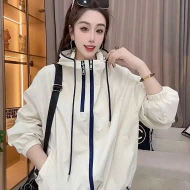 Áo khoác gió thể thao, khoá túi, hai lớp lót lụa, chống gió, size 40‑95kg - 262.500₫