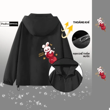Áo Khoác Gió Unisex 2 Lớp PEABOO Shiba - Chống Nước, Chống Nắng, Rộng, Mũ Cao Cấp - Giá 185.000 VND 6 Áo Khoác Gió Unisex 2 Lớp PEABOO Shiba - Chống Nước, Chống Nắng, Rộng, Mũ Cao Cấp - Giá 185.000 VND 6