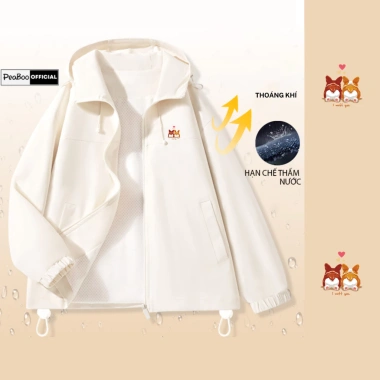 Áo Khoác Gió Unisex 2 Lớp PEABOO Shiba - Chống Nước, Chống Nắng, Rộng, Mũ Cao Cấp - Giá 185.000 VND 8 Áo Khoác Gió Unisex 2 Lớp PEABOO Shiba - Chống Nước, Chống Nắng, Rộng, Mũ Cao Cấp - Giá 185.000 VND 8