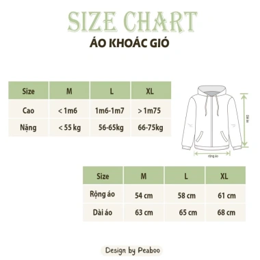 Áo Khoác Gió Unisex 2 Lớp PEABOO Shiba - Chống Nước, Chống Nắng, Rộng, Mũ Cao Cấp - Giá 185.000 VND