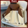 Áo khoác gió vải dù Manto - Chống nắng, cản gió, túi trong, nón to, phối màu hottrend, lót lụa mềm 3