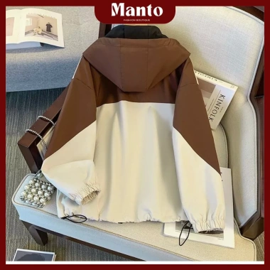 Áo khoác gió vải dù Manto - Chống nắng, cản gió, túi trong, nón to, phối màu hottrend, lót lụa mềm 3 Áo khoác gió vải dù Manto - Chống nắng, cản gió, túi trong, nón to, phối màu hottrend, lót lụa mềm 3