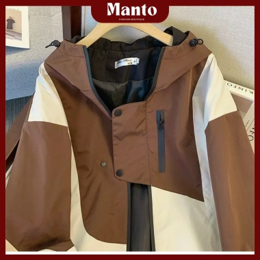 Áo khoác gió vải dù Manto - Chống nắng, cản gió, túi trong, nón to, phối màu hottrend, lót lụa mềm 5 Áo khoác gió vải dù Manto - Chống nắng, cản gió, túi trong, nón to, phối màu hottrend, lót lụa mềm 5