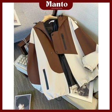 Áo khoác gió vải dù Manto - Chống nắng, cản gió, túi trong, nón to, phối màu hottrend, lót lụa mềm 6 Áo khoác gió vải dù Manto - Chống nắng, cản gió, túi trong, nón to, phối màu hottrend, lót lụa mềm 6