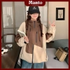 Áo khoác gió vải dù Manto - Chống nắng, cản gió, túi trong, nón to, phối màu hottrend, lót lụa mềm 9