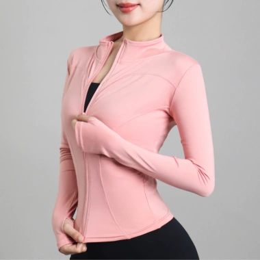 Áo khoác gym nữ Evasport chống nắng, dây kéo, co giãn, thấm hút mồ hôi - 94.900₫ 4