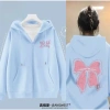 Áo khoác hoodie in nơ chất liệu dày mịn, dáng rộng phong cách - Giá 135.000 VND 7