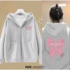 Áo khoác hoodie in nơ chất liệu dày mịn, dáng rộng phong cách - Giá 135.000 VND 9