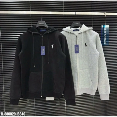 Áo Khoác Hoodie Zip Nam Nữ Nỉ Bông Thêu Hình Ngựa – 2 Màu, Giá Ưu Đãi 116k 3
