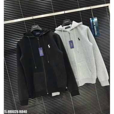 Áo Khoác Hoodie Zip Nam Nữ Nỉ Bông Thêu Hình Ngựa – 2 Màu, Giá Ưu Đãi 116k 5