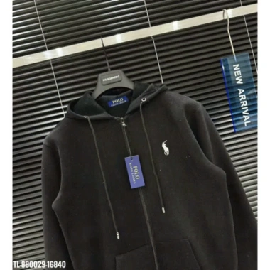 Áo Khoác Hoodie Zip Nam Nữ Nỉ Bông Thêu Hình Ngựa – 2 Màu, Giá Ưu Đãi 116k 6
