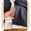 Áo khoác kaki bé SARAMIA KIDS cổ bẻ, khóa kéo, xanh navy thanh lịch - giao trước Tết 3