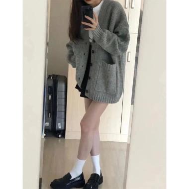 Áo khoác len cardigan dài rộng hottrend Hàn Quốc chất liệu dày dặn, giao trước Tết, chỉ 159k 4 Áo khoác len cardigan dài rộng hottrend Hàn Quốc chất liệu dày dặn, giao trước Tết, chỉ 159k 4