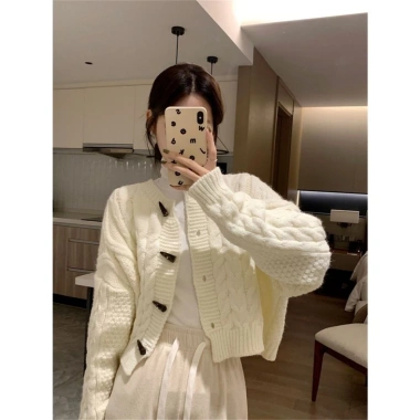 Áo khoác len cardigan dày mềm mịn cúc khuy sừng hottrend Hàn GIAO TRƯỚC TẾT SAMI SP207 - Giá chỉ 179.000đ 7