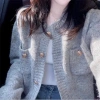Áo khoác len cardigan dệt kim 2 lớp cúc đồng sang chảnh - Giao trước Tết, chỉ 179k QCCC KUNKUN SP72 4