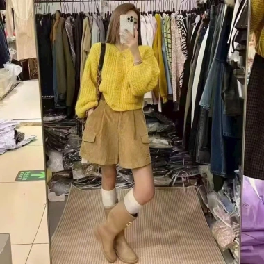 Áo khoác len nữ CARDIGAN 2 túi tay phồng dài, mẫu mới hot, cổ tròn, thời trang Hàn Quốc LAROSA – giá chỉ 199.000₫