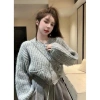 Áo khoác len nữ CARDIGAN 2 túi tay phồng dài, mẫu mới hot, cổ tròn, thời trang Hàn Quốc LAROSA – giá chỉ 199.000₫ 4