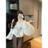 Áo khoác len nữ CARDIGAN 2 túi tay phồng dài, mẫu mới hot, cổ tròn, thời trang Hàn Quốc LAROSA – giá chỉ 199.000₫ 9