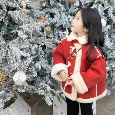 Áo khoác lông cừu và thỏ siêu mềm ấm áp cho bé trai, bé gái - Tết Nguyên Đán, chỉ 420.527₫ 5
