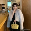 Áo khoác lông trẻ Trung Giả LÔNG CÁO thu đông ấm áp thời trang giảm còn 396.233 VND 5