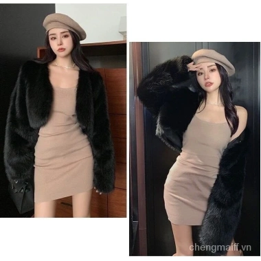 Áo khoác lông trẻ Trung Giả LÔNG CÁO thu đông ấm áp thời trang giảm còn 396.233 VND 6 Áo khoác lông trẻ Trung Giả LÔNG CÁO thu đông ấm áp thời trang giảm còn 396.233 VND 6