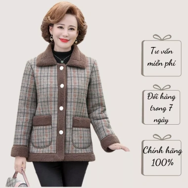 Áo khoác lót lông ấm áp cho mẹ, bà trung niên - Chuẩn loại 1, giảm giá còn 269k 5 Áo khoác lót lông ấm áp cho mẹ, bà trung niên - Chuẩn loại 1, giảm giá còn 269k 5