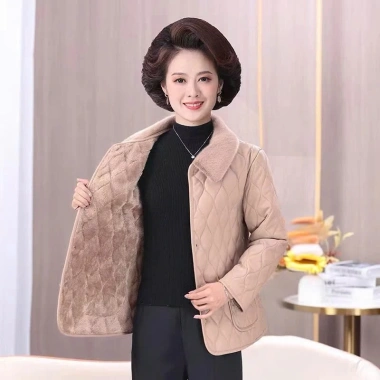 Áo khoác lót lông ấm áp cho mẹ, bà trung niên - Chuẩn loại 1, giảm giá còn 269k