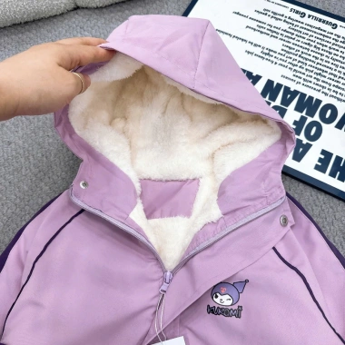 Áo khoác lót lông Kuromi 10-45KG chất vải gió tráng bạc, chống gió, cản nước - 81.600₫ 5