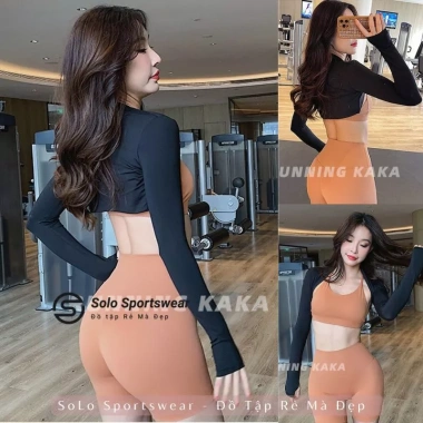 Áo khoác lửng Gym Yoga Pilates Thun Poly mềm mịn thoáng, giảm còn 195.000đ từ 241.800đ 6