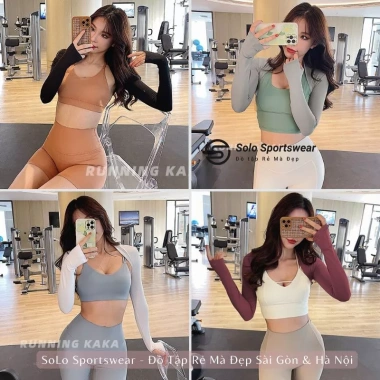 Áo khoác lửng Gym Yoga Pilates Thun Poly mềm mịn thoáng, giảm còn 195.000đ từ 241.800đ 9