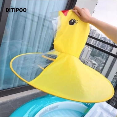 Áo khoác mưa DITIPOO vịt nhỏ màu vàng - chống nước, gập gọn, giảm giá 22% cho bé